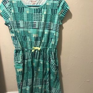 Girls green summer dress